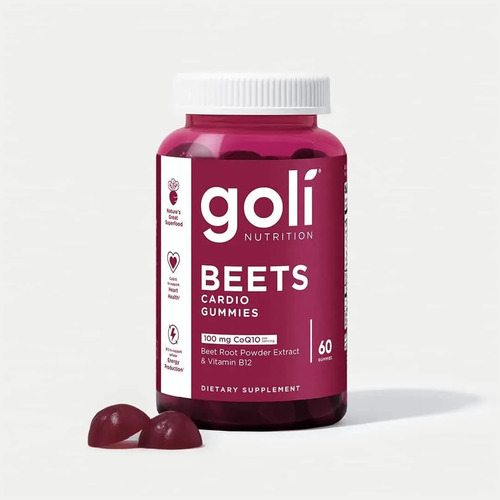 Gomitas De Goli Beets Para Hombres Y Mujeres. Sabor Frutos Rojos