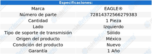 Soporte Transmisión Izquierdo Saturn Ls2 L4 2.2l 00 Eagle