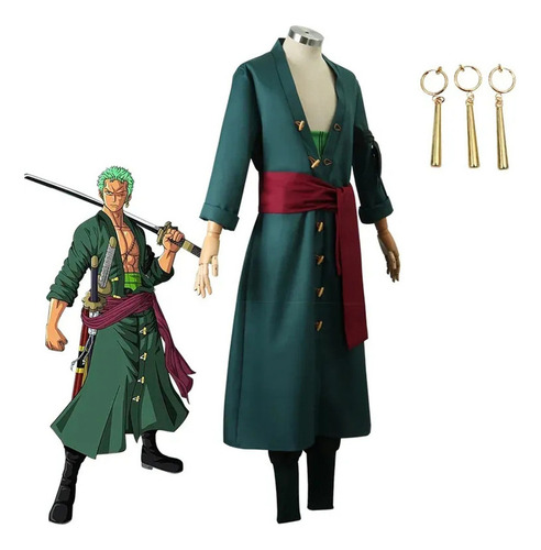 Disfraz De Cosplay De Anime Zoro De Una Pieza Para Halloween