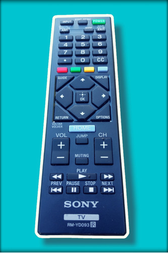 Control Remoto Sony Original Rm-yd093 Led Lcd Hdtv