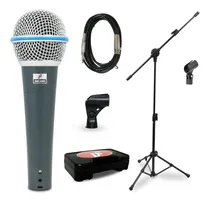 Comprar Kit 1 Microfone Arcano Rhodon-8 Xlr-p10 + 1 Pedestal