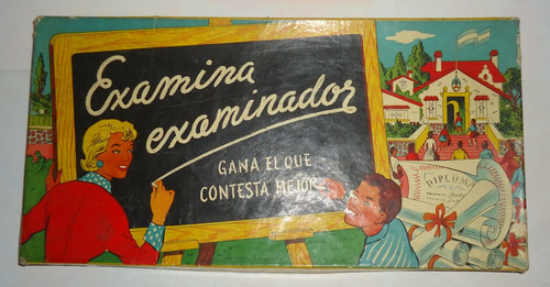 Juego Mesa Antiguo Años 60 Examina Examinador Completo (Usado)