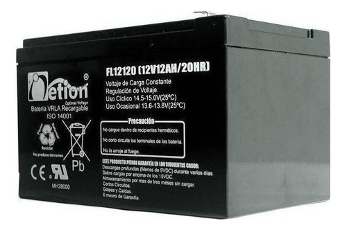 Bateria Netion Vrla 12v 12ah Recargable Sellada