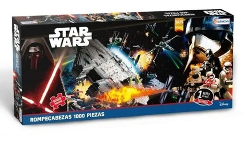 Puzzle Star Wars 1000 Piezas Panoramico - Tapimovil - Dgl