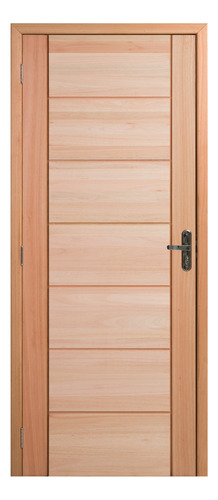 Kit Porta Pronta Maciça 214x87cm Eucalipto Esquerda Pm58