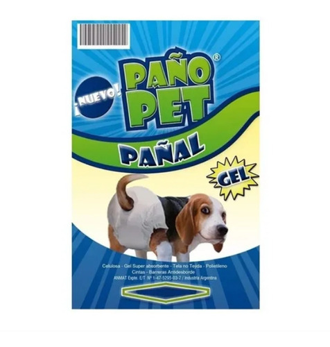 Pañal Paño Pet Mediano Para Mascotas Hasta 3 1/2kg