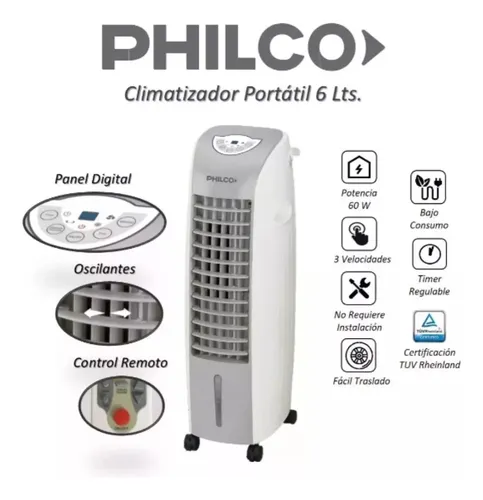 Climatizador Portátil Philco Frío Cp1819p 6l Blanco (almagro