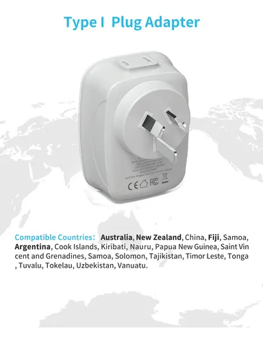 Vintar - Adaptador De Enchufe De Alimentacion De Australia N