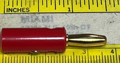 Conector Banana Macho Plug Rojo Y Negro V-cr9904 37x6mm *** 