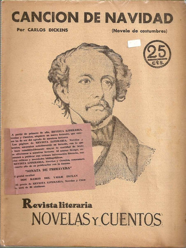 Revista Lit. Novelas Y Cuentos - Cancion De Navidad -dickens