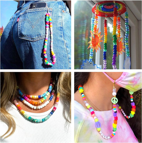 Quefe 3960pcs Pony Cuentas Para Pulsera De La Amistad ...