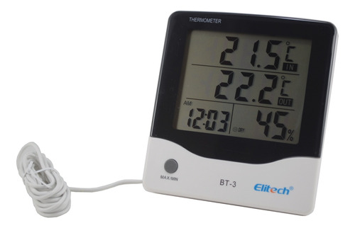 Termometro Ambiente Digital Temperatura Humedad Reloj Alarma