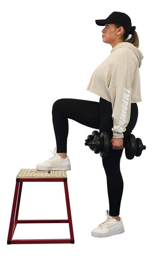 Pack De Bancos Salto Gym Casa Acero Resistente Reforzados