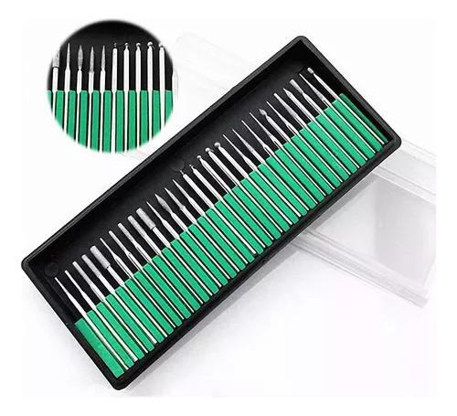 Set De 30 Brocas De Diamante Para Microamoladora Dremell