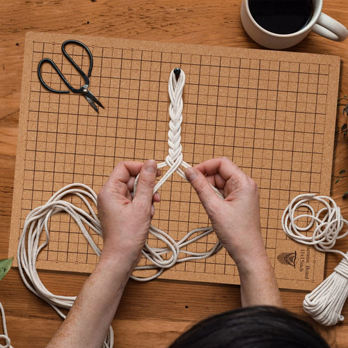 Tabla De Macramé Con Alfileres, Macram Portátil De Doble Car
