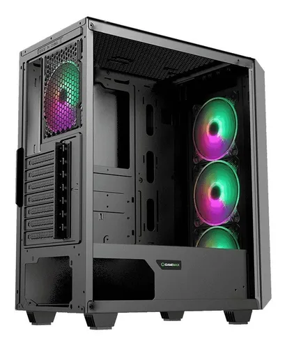 Chasis Caja Gamemax Revolt Gabinete Gaming Rgb Mid Tower Atx