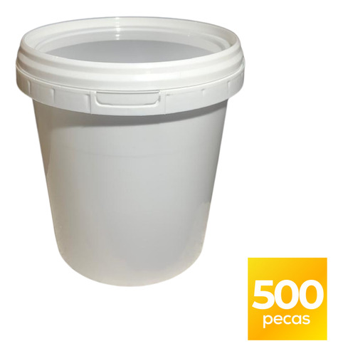 Pote 1l Com Tampa Para Margarina - Kit 500 Pçs