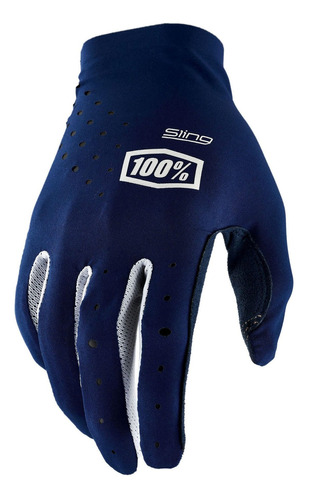 Luva 100% Sling Mx Bike Moto Motocross Trilha Ciclimo Cor Azul-marinho Tamanho G/L