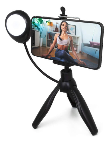 Estudio Creador De Contenido For Selfies Con Luz Led Y Tríp