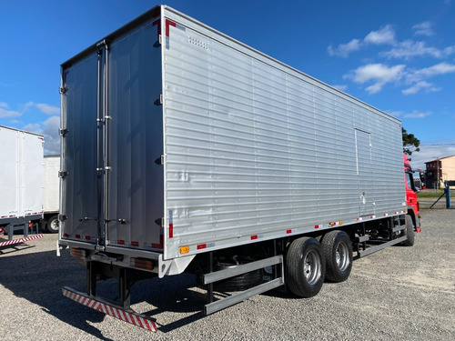 Imagem 4 de 21 de Mb Atego 2430, Truck 6x2, 2018. Automático, Baú Linshalm