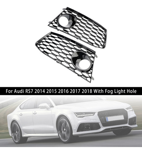 Par De Cubiertas De Parrilla Delantera For Audi Rs7 14-18