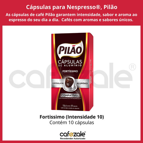 Cápsulas Para Nespresso®, Café Pilão, Fortissimo