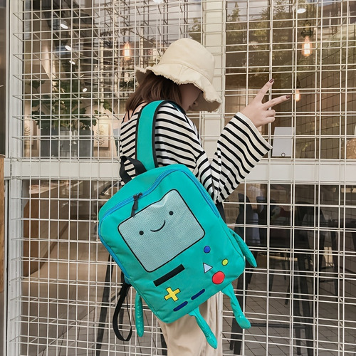 Mochila Unisex De Nailon Con Asa Suave Y Cierre De Cremallera