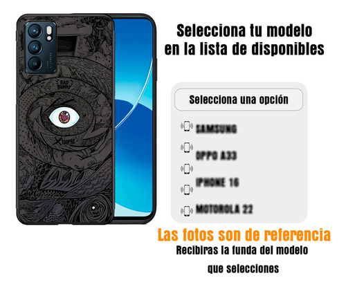 Funda + Extra Para Huawei Honor (todos) Bad Buny Nova 24