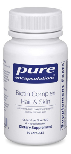 Complejo De Biotina Pure Encapsulations 60 Cápsulas