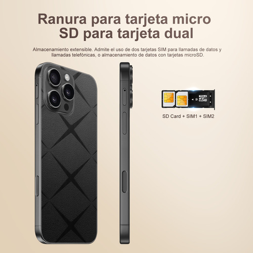 Teléfonos Inteligentes Android Baratos C16 Pro Max 6.58 En Ram2gb Y Rom16gb
