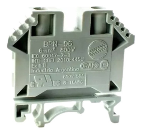 Pack X10 Borne Bpn Para Cable Flexible Rigido 6mm Zoloda