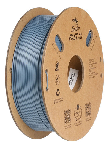 Filamento Creality Ender Fast Pla 1.75mm 1kg Gris Claro