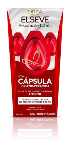 Cápsula Tratamento Ceramidas Reparação Total 5 15gr Elseve