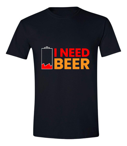 Playera Negra Hombre Cerveza Beer Bebida 014