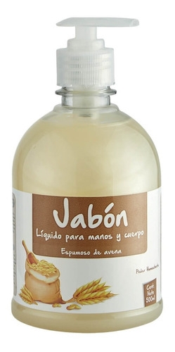 Jabón Antibacterial Liquido 500 Ml Aroma Avena Humectante