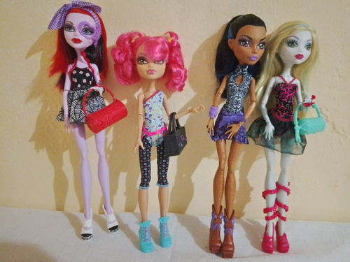 4 Muñecas Monster High Dance Class (Usado)