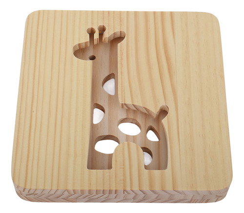 Luces Nocturnas De Madera Con Forma De Jirafa 3d, Hueca Con