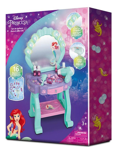 Disney Princesas Set De Tocador Sirenita Con Luz Y Sonido