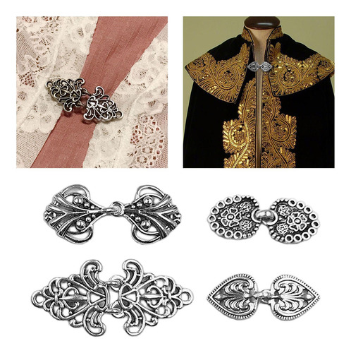 3 X 4 Piezas Suéter Medieval Chal Scollar Clips Cardigan