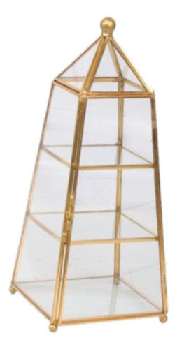 Caja De Metal De Vidrio Caja De Almacenamiento De Maquillaje