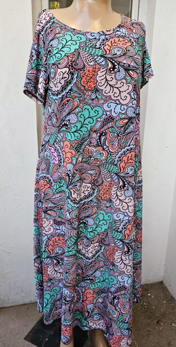 Pack X 5 Vestidos Midi Manga Corta Seda Fría