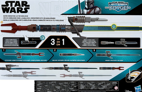 Espada Star Wars Sable Light Saber Forge Mandalorian Grogu Negro