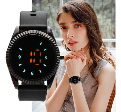 Reloj Digital Zeit Unisex Casual Correa De Silicón Luz Led