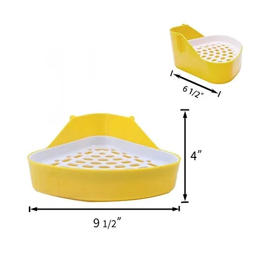 Mkono Potty Trainer Corner Caja De Arena Para Hamster Guinea