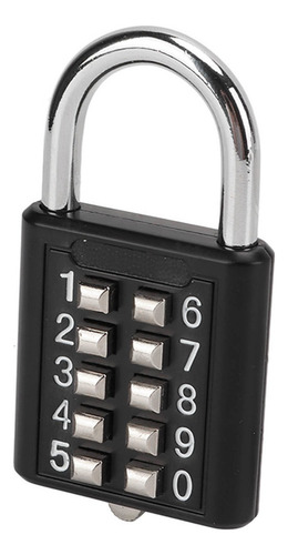 Senha Padlock Security Combinação De Botão De Pressão De 10