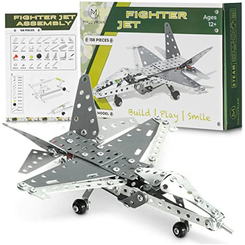 Set Erector Jet De Combate Niño - Niña | Kit De Avió...