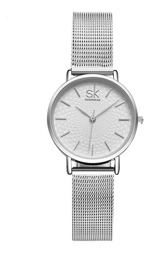 Shengke Simplicidad Elegante Banda De Malla Reloj De Mujer E