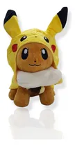 Comprar Pikachu Peluche Pokemon Con Capa De Eevee De 35 Cm Importado