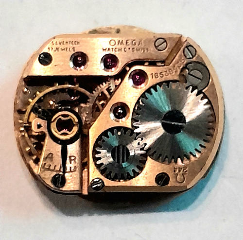 Antigua Máquina De Reloj Dama Omega, C.244 Funciona (Usado)
