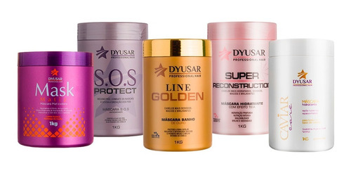 Kit Tratamento Capilar Completo De Salões Dyusar Cosméticos